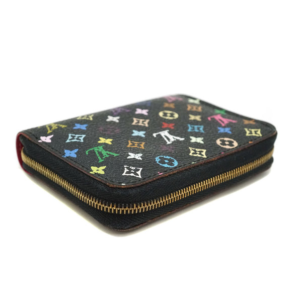 Louis Vuitton Noir Multicolor Wallet Accessory Zippy Black - Picture 1 of 9
